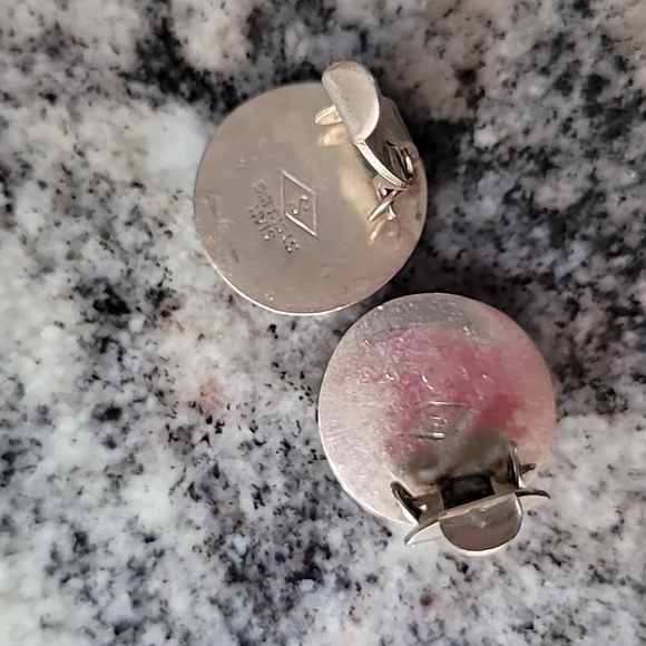 SIAM Sterling Clip-on Earrings Vintage - Picture 6 of 12